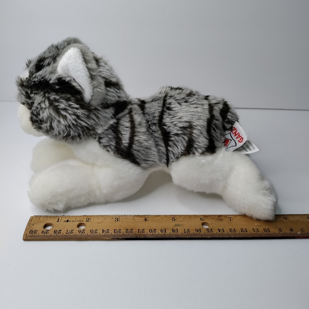 Webkinz 10" Signature Grey Tabby Cat WJSS2005, EUC, "NO CODE"